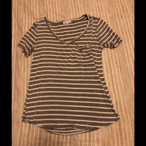 Striped Vneck
